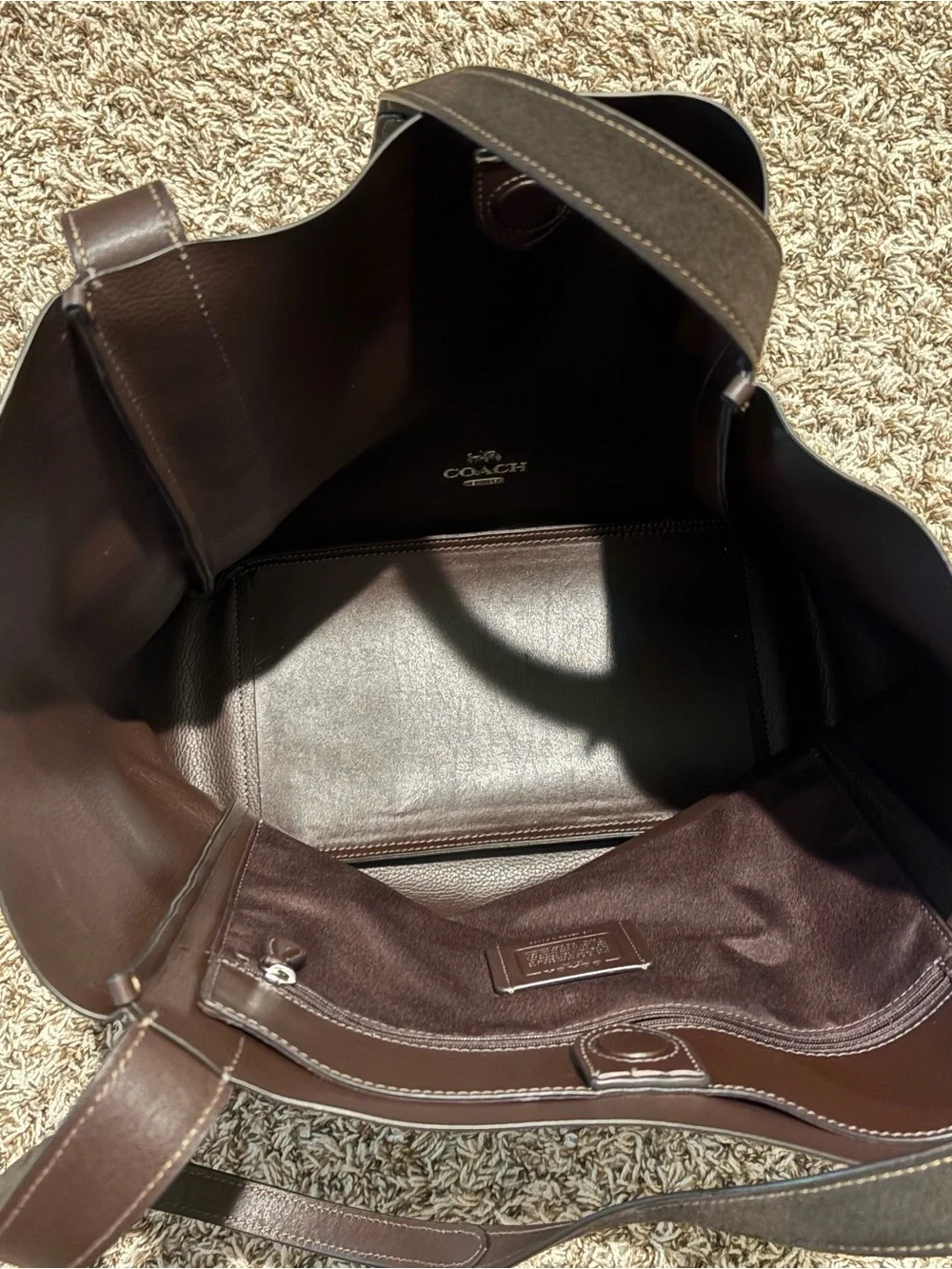 Coach Hadley tote bag in suede